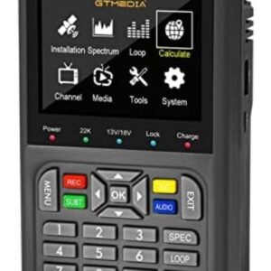Détecteur de satellite numérique GT MEDIA V8 Finder2 DVB-S2X H.264 HD LCD 7,4 V 4000 mAh pour réglage d'antenne satellite,