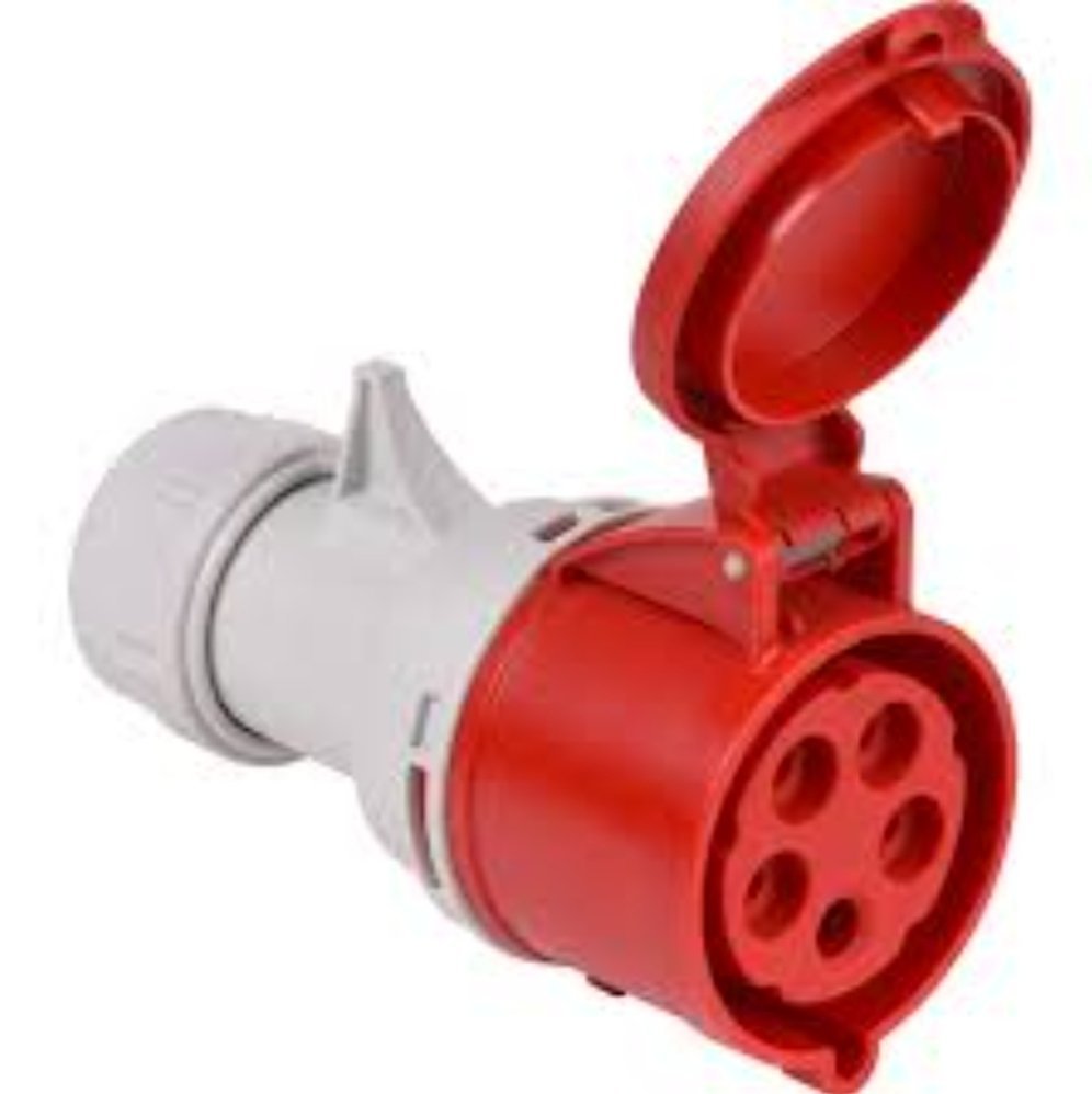 Prise Mobile 2P+T Femelle 32A
, 230V 32A 2 pôles + Terre CE, IP44 Poids brut : 270 g – Image 4