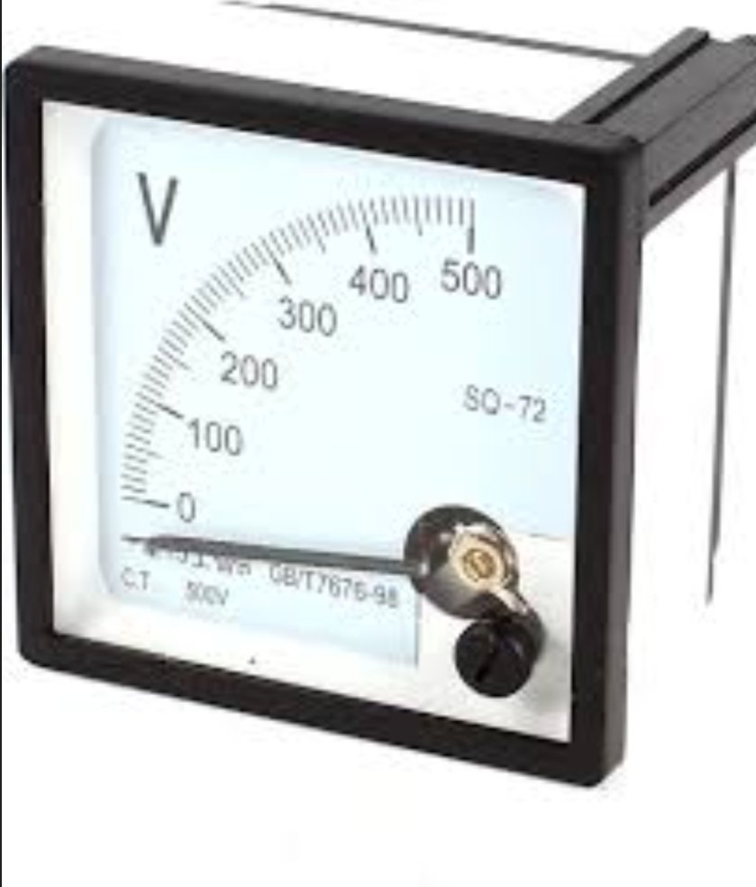 Voltmètre analogique à panneau 72 x 72 mm 0-500 V CA - CNC – Image 2