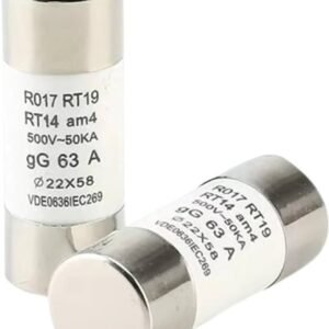 Fusible céramique 1 pièces 22 x 58 Fusible céramique rapide 22 x 58 mm 500 V 50 kA 32 A 40 A 50 A 63 A 80 A 100 A 125 A RO17 RT19 RT14 RT18 (125 A)