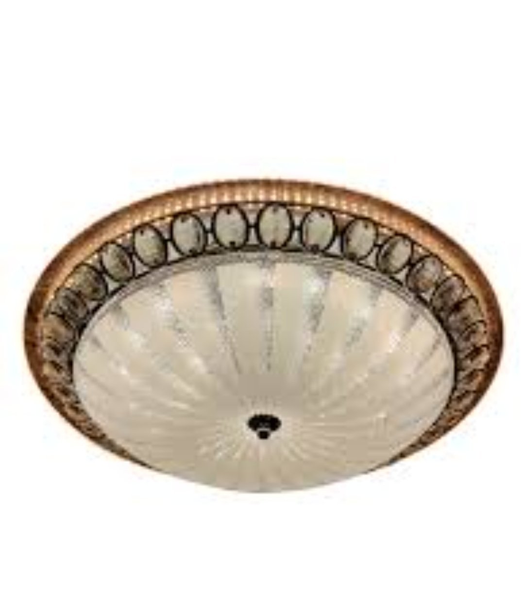 Plafonnier LED doré E27