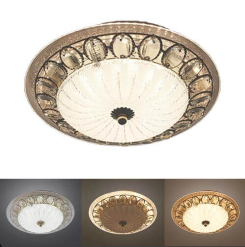 Plafonnier LED doré E27 – Image 2