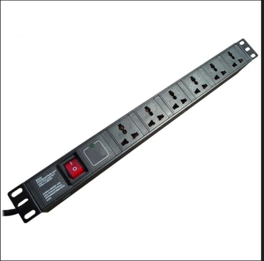PDU 6 voies pour baie serveur
bloc d'alimentation 6 prises.