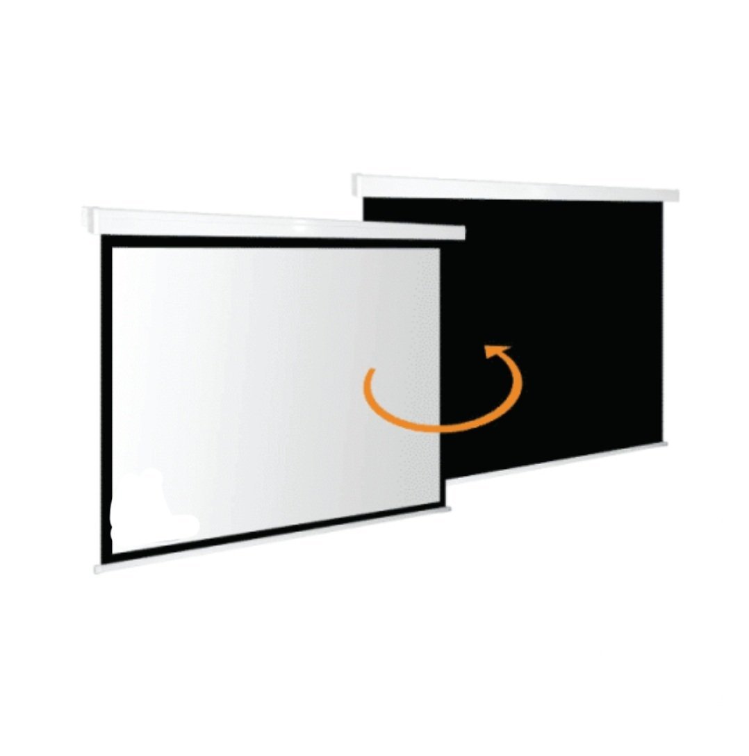 Ecran De Projection à Déroulement Manuel 180x180 Pouces Fixation Mur Ou Plafond – Image 2