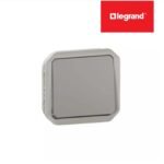 Interrupteur ou va-et-vient étanche Plexo 10A à équiper d'un boitier ou d'une plaque support finition gris