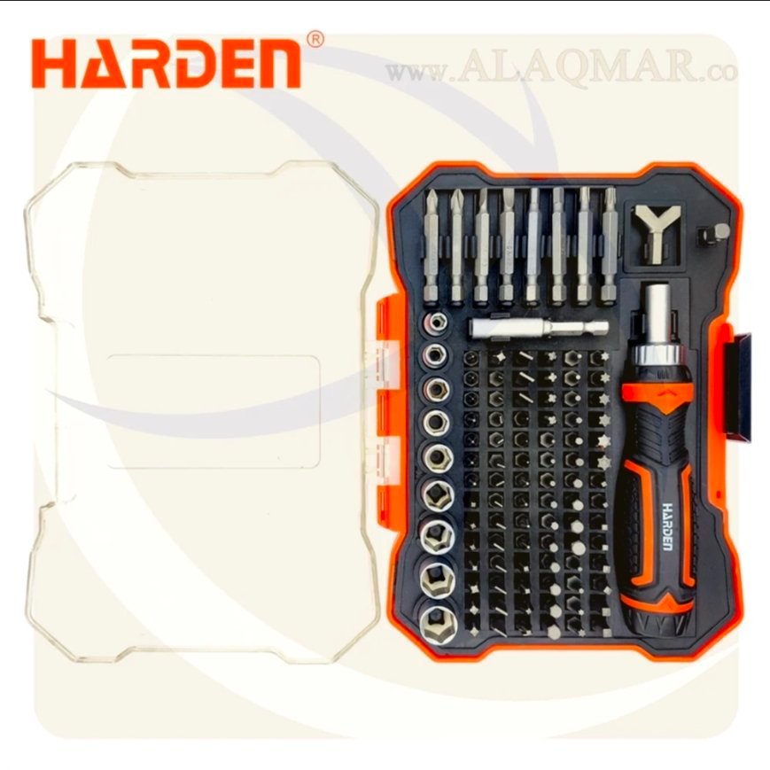 Jeux d'outils HARDEN 551105 Lot de 105 embouts de tournevis réversibles à cliquet – Image 4