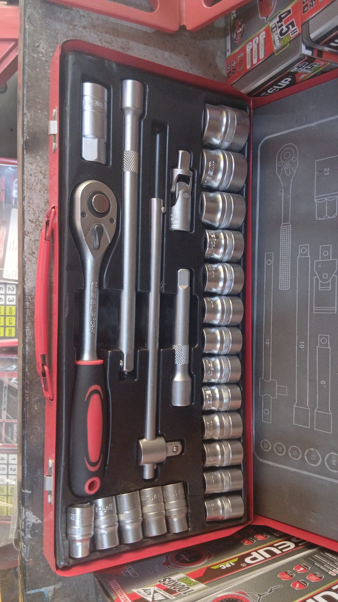 Jeu de 24 douilles Cliquet 1/2″ DR. Haute qualité – Image 2