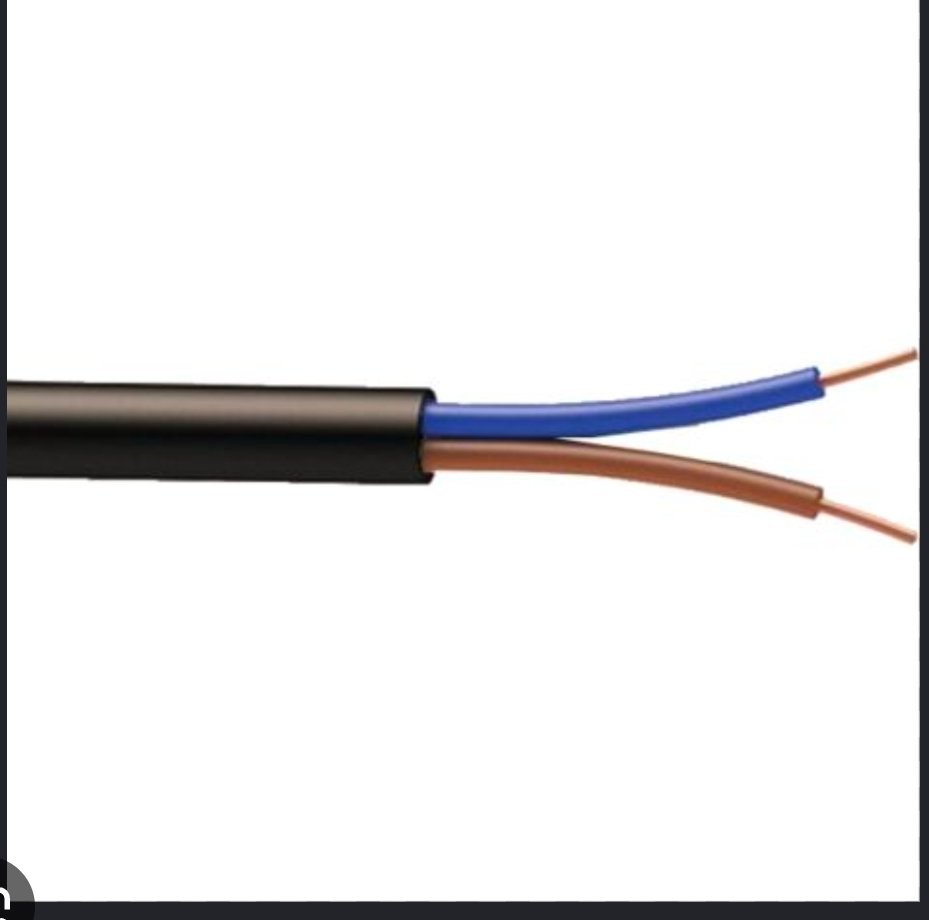 Câble électrique rigide U-1000 R2V 2X1,5mm² noir couronne de 100m – Image 2