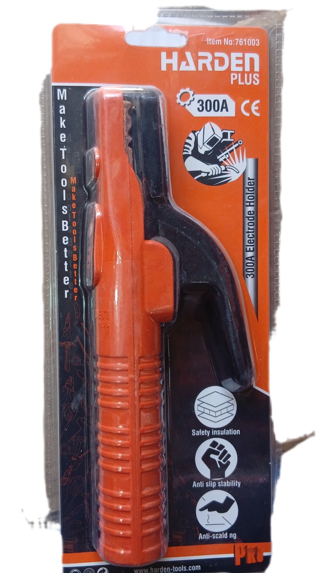 Pince a souder pince porte-électrode à mâchoires en cuivre trempé 300 A, orange 761003 – Image 3