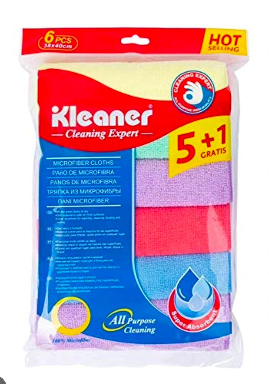 chiffons en microfibre Kleaner Cleaning Expert mesurent 38x40 cm – Image 3