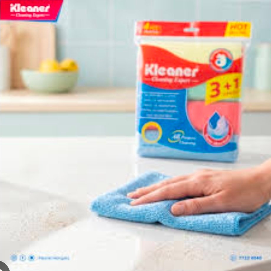 chiffons en microfibre Kleaner Cleaning Expert mesurent 38x40 cm – Image 2