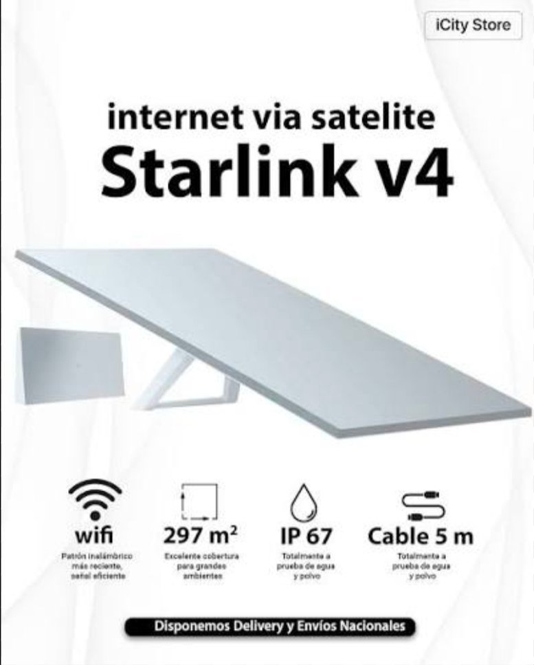 STARLINK STANDARD V4
Starlink Standard V4 est la toute dernière antenne parabolique résidentielle de SpaceX | Connexion haut débit avec des vitesses de téléchargement de 50 à 250 Mbit/s et une faible latence (20 à 60 ms) | Conception optimisée plus compacte et plus efficace | Installation facile avec assistance – Image 4