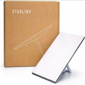 STARLINK MINI Starlink Mini est une antenne satellite portable haute performance | Conception compacte, légère et facile à transporter | Wi-Fi intégré (Wi-Fi 5) avec un port Ethernet | Connexion rapide partout avec des vitesses supérieures à 100 Mbps