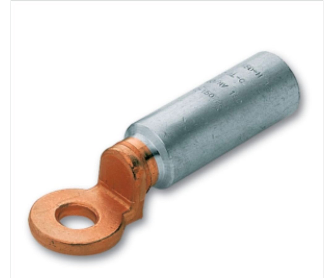 Cosse alu-cuivre 400 mm² - Diam.16 mm à fut long – Image 2