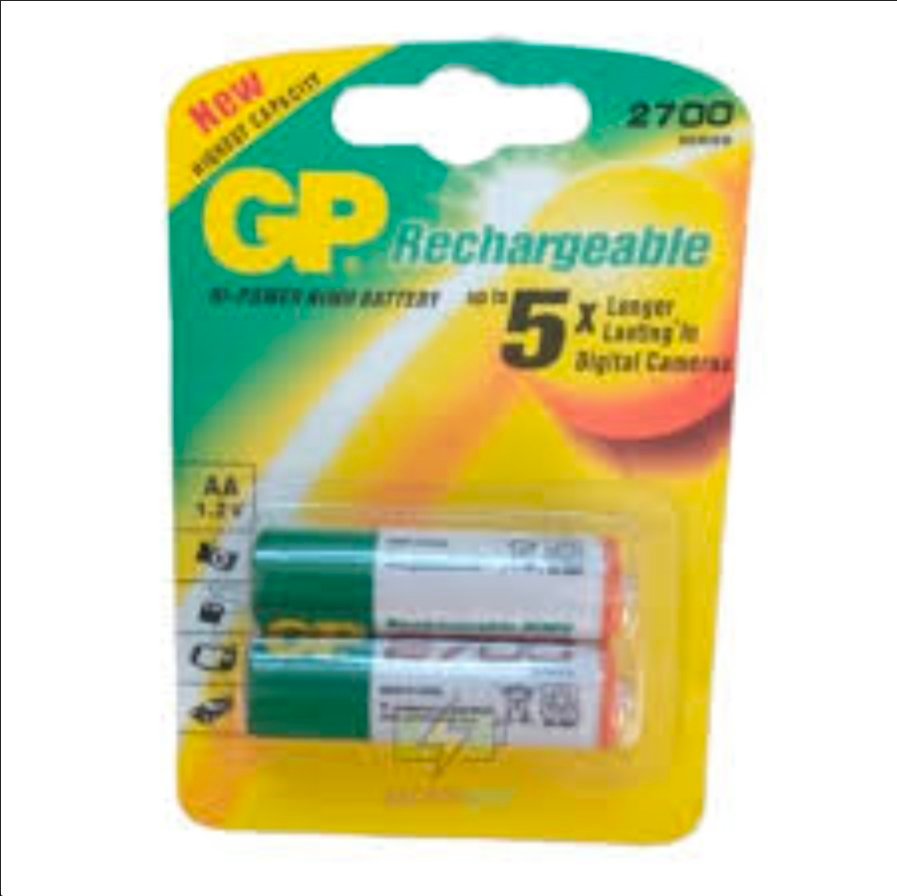 piles rechargeables originales AA GP 2700 mAh 1,2 V 2 piles – Image 2