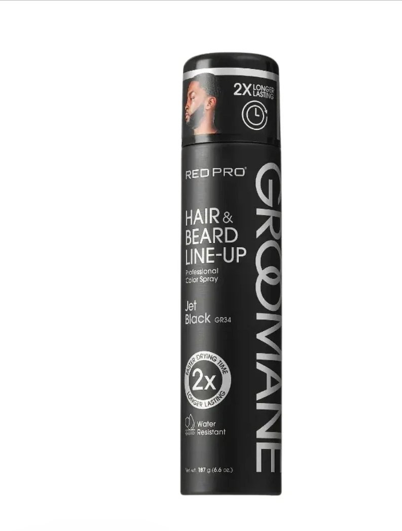 Teinte de Cheveux,Spray colorant pour cheveux et barbe RED Pro Groomane 197 ml