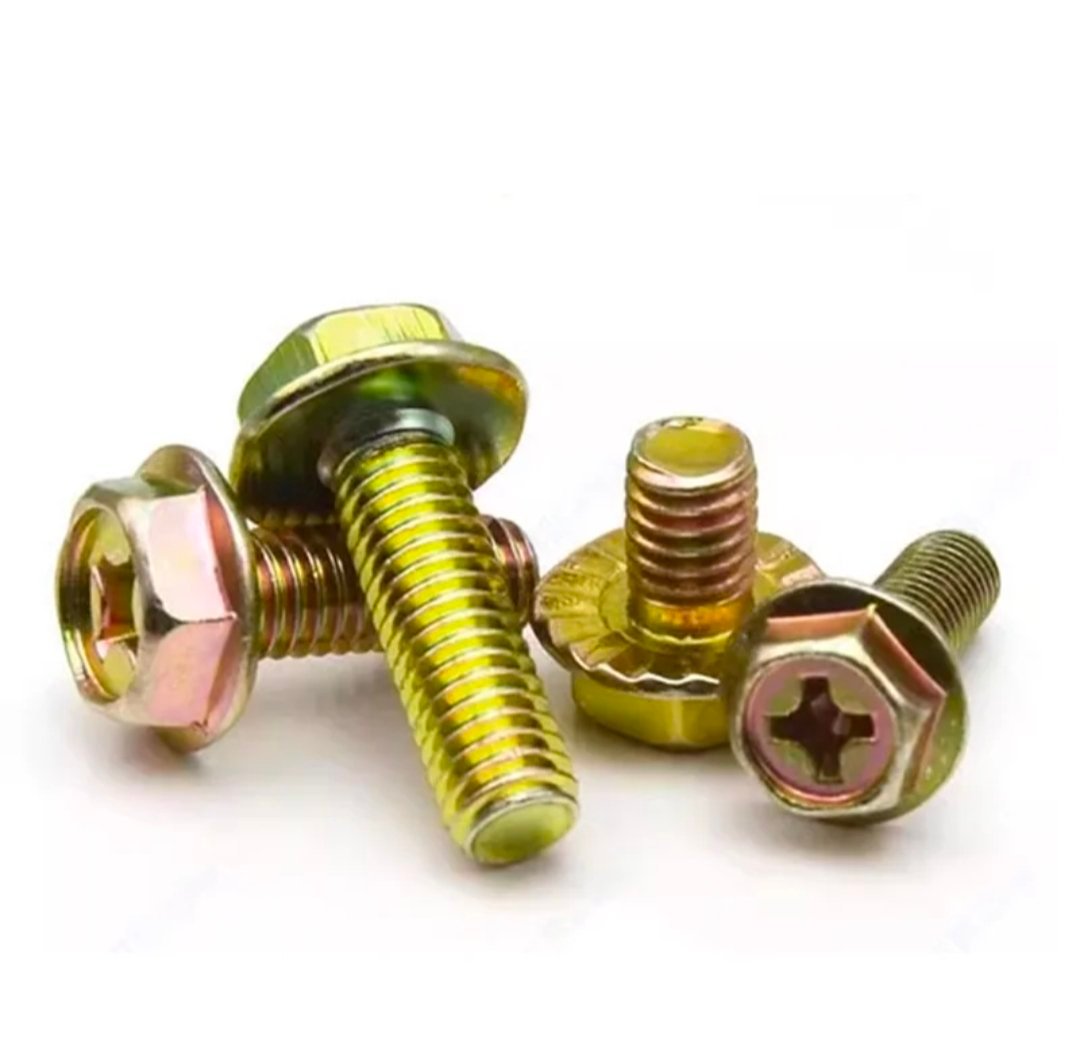 vis à bride hexagonale M10-1,5 x 30 classe 8,8 UNC Gros filetage complet Jaune zinc différentes modele – Image 10