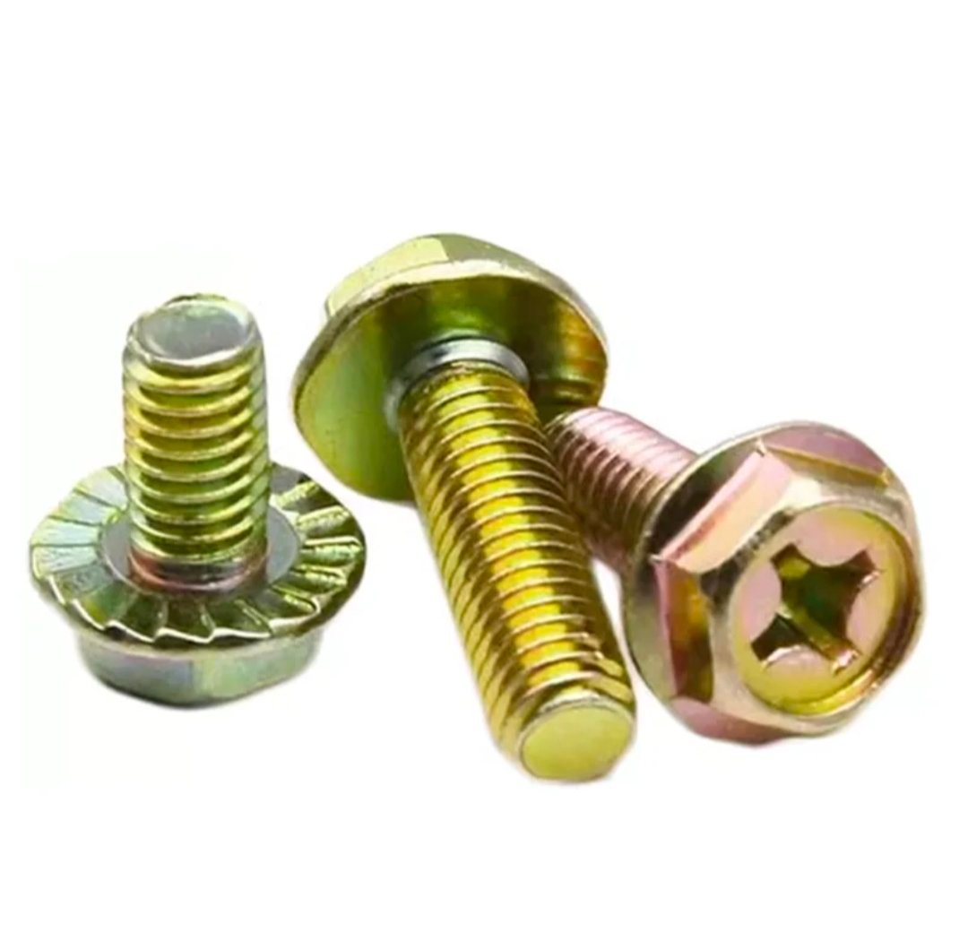vis à bride hexagonale M10-1,5 x 30 classe 8,8 UNC Gros filetage complet Jaune zinc différentes modele