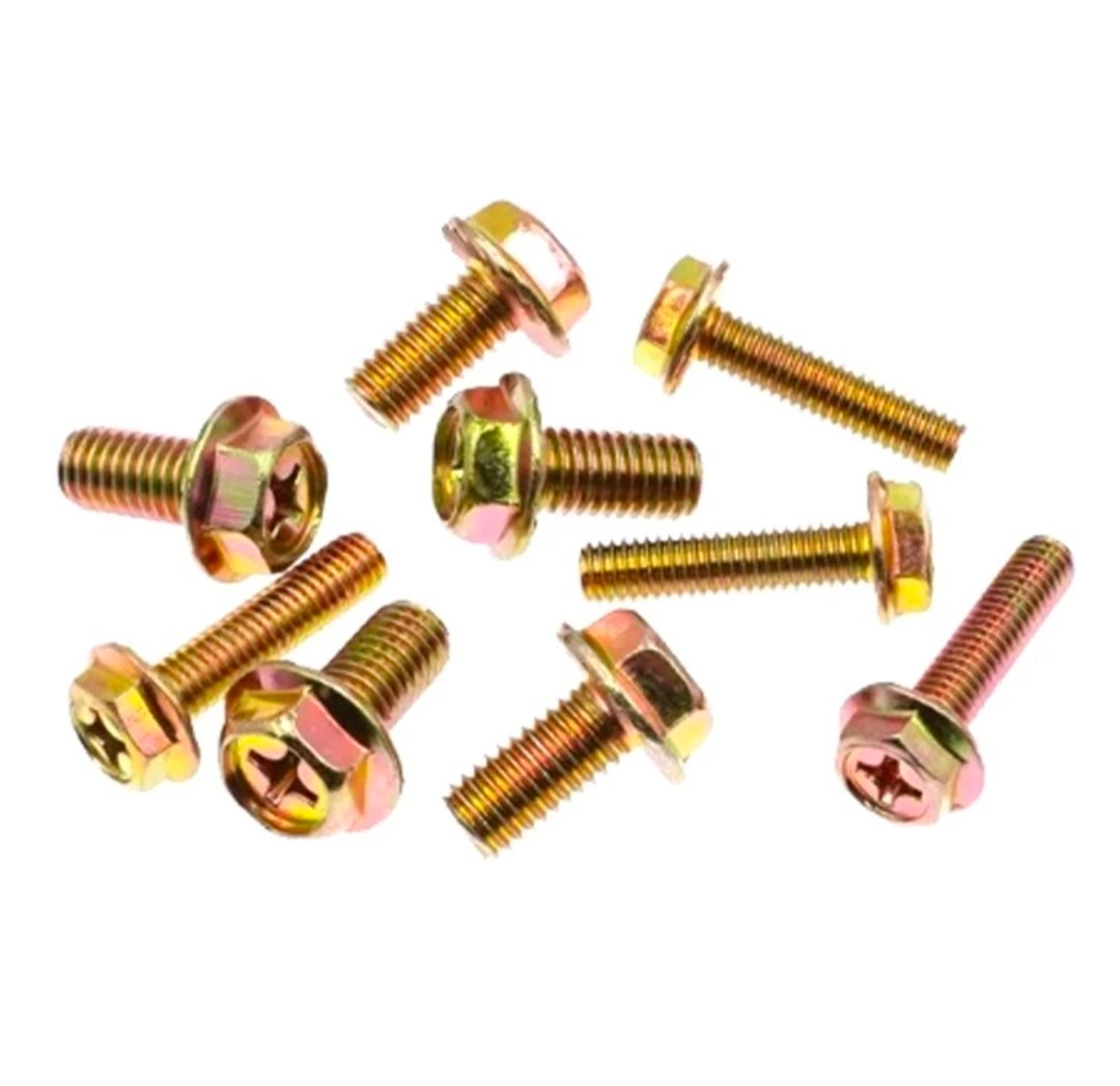 vis à bride hexagonale M10-1,5 x 30 classe 8,8 UNC Gros filetage complet Jaune zinc différentes modele – Image 8