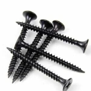Vis à bois, vis de quincaillerie,vis à bois,  vis autotaraudeuses, vis de cloison sèche noires allongées-M3.5 * 16mm- P- à 100 Pièces