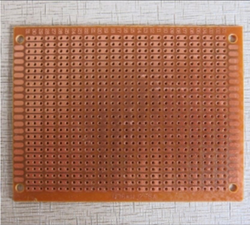 Carte PCB perforé, plaques d'essai PCB 9x7 cm, type plaque à bandes, pour circuit imprimé (circuit C). – Image 2