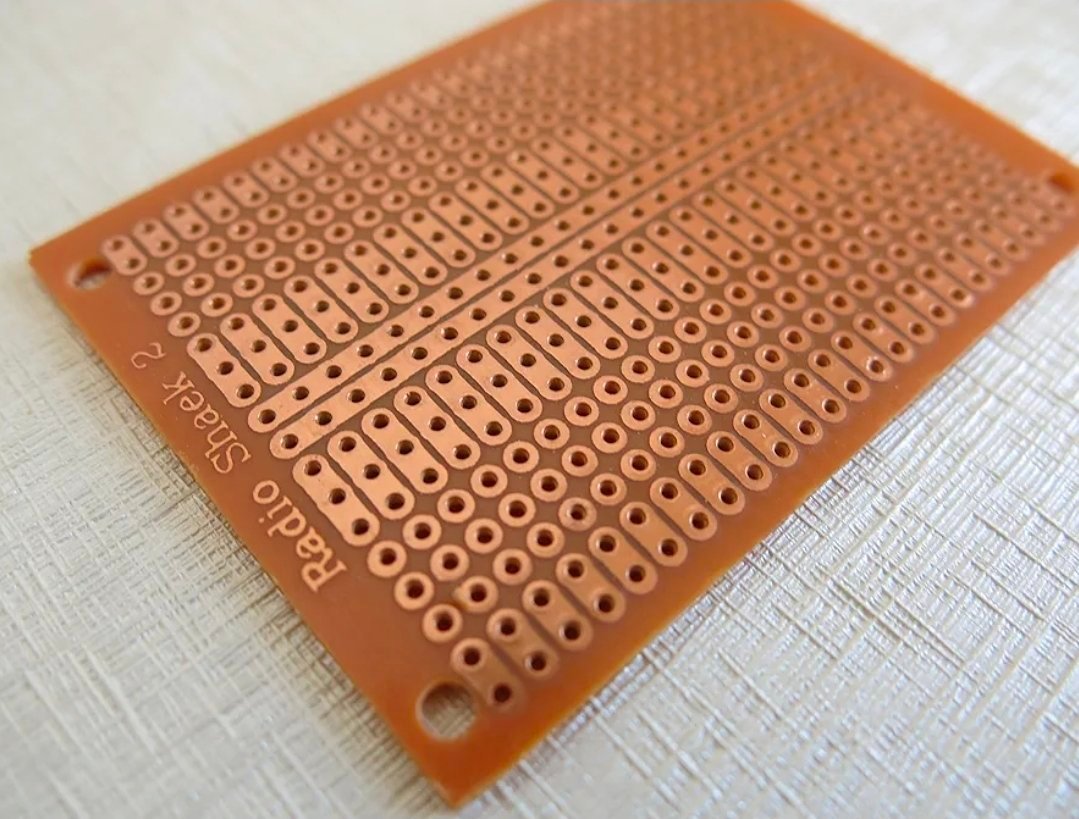 Carte PCB perforé, plaques d'essai PCB 9x7 cm, type plaque à bandes, pour circuit imprimé (circuit C). – Image 3