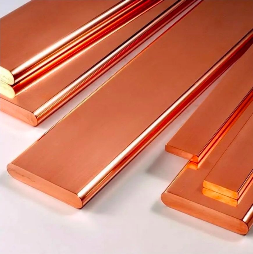Barre Cuivre, Barre plate en cuivre 2.0090 Cu-DHP 30 x 5 mm - Bandes coupées 750 mm par Métrage – Image 2