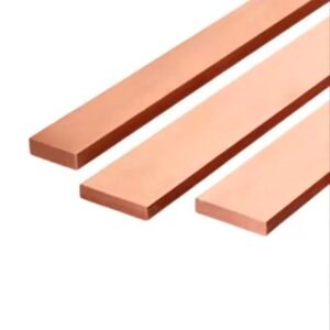 Barre Cuivre, Barre plate en cuivre 2.0090 Cu-DHP 30 x 5 mm - Bandes coupées 750 mm par Métrage