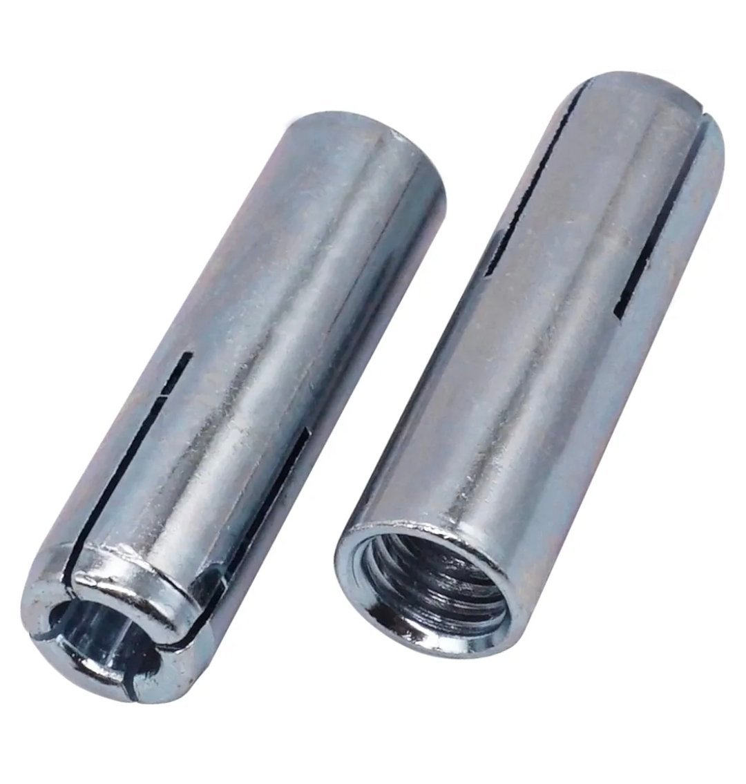 Chevilles en laiton et zingué M8 –M12 chevilles à impact en laiton pour béton, maçonnerie et pierre massive – cheville à expansion en métal robuste pour montage mural – Ø10 mm x 28 mm – Image 5