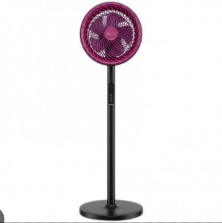 Ventilateur sur pied multidirectionnel, design moderne, tête inclinable, 3 vitesses,Fonction de télécommande – Image 3