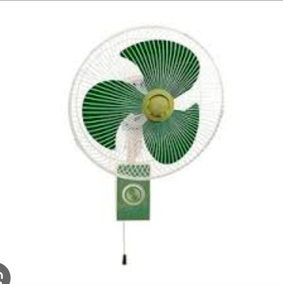 ventilateur mural Evernal W40NL-R est un modèle de 16 pouces avec des pales vertes reconnaissables – Image 2