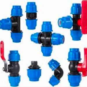 Raccords d'irrigation PP rapide en plastique HDPE, raccords de compression, bouchon d'extrémité de tuyau d'eau, Raccord de couplage, tee, coude, adaptateur mâle et femelle en PVC, CPVC et PP pour tuyau d'irrigation ,